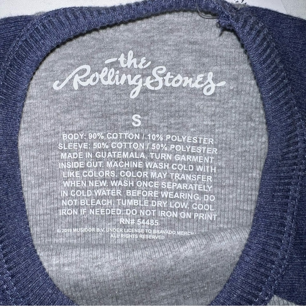 NWT Rolling Stones Cropped Raglan Sleeve Graphic Band Tee AE AEO - Picture 4 of 4